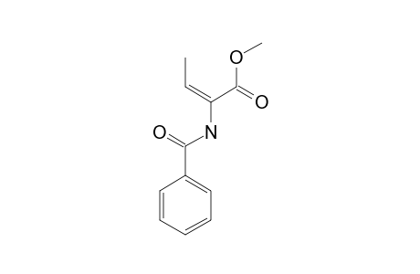 METHYL-(E)-2-(N-BENZOYLAMINO)-2-BUTENOATE;MINOR_ISOMER