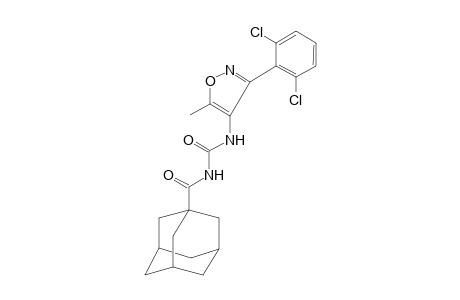 1-[(1-adamantyl)carbonyl]-3-[3-(2,6-dichlorophenyl)-5-methyl-4-isoxazolyl]urea
