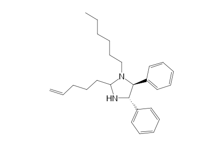 (4S,5S)-4,5-Diphenyl-3-hexyl-2-(4-pentenyl)-imidazolidine