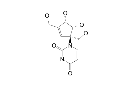 (+/-)-1-[2A,5-DIDEHYDRO-2A-CARBA-BETA-PSICOFURANOSYL]-URACILE