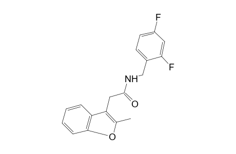 N-(2,4-difluorobenzyl)-2-methyl-3-benzofuranacetamide