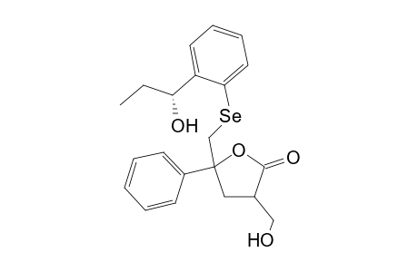 3-(Hydroxymethyl)-5-{2-[(R)-(1-hydroxypropyl)phenyl]selanylmethyl}-5-phenyldihydro-3H-furan-2-one