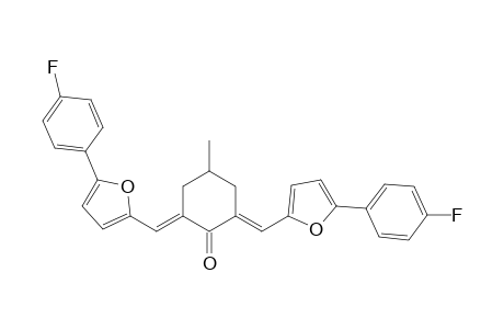 (2E,6E)-2,6-bis{[5-(4-fluorophenyl)-2-furyl]methylene}-4-methylcyclohexanone