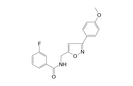 benzamide, 3-fluoro-N-[[3-(4-methoxyphenyl)-5-isoxazolyl]methyl]-