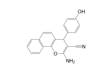 2-Amino-4-(4-hydroxyphenyl)-4H-benzo[h]chromene-3-carbonitrile