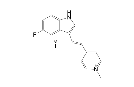 pyridinium, 4-[(E)-2-(5-fluoro-2-methyl-1H-indol-3-yl)ethenyl]-1-methyl-, iodide