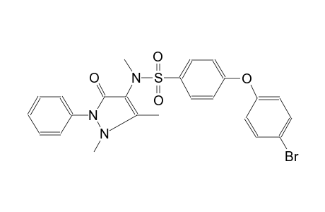 benzenesulfonamide, 4-(4-bromophenoxy)-N-(2,3-dihydro-1,5-dimethyl-3-oxo-2-phenyl-1H-pyrazol-4-yl)-N-methyl-