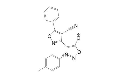 3-(p-Methylphenyl)-4-[5'-phenyl-4'-cyanoisoxazol-3'-yl]sydnone