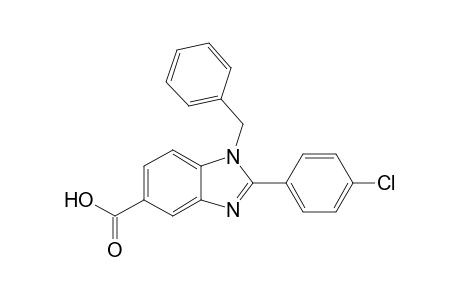 1-Benzyl-2-(4-chlorophenyl)benzimidazole-5-carboxylic acid