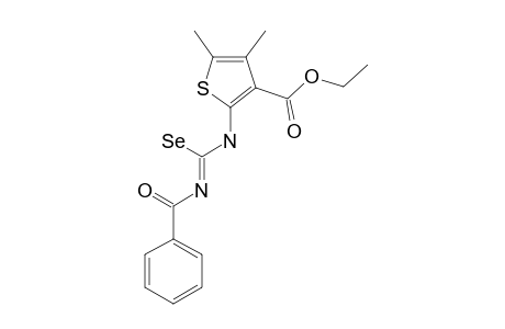 ETHYL-2-(3-BENZOYLISOSELENOUREIDO)-4,5-DIMETHYL-THIOPHENE-3-CARBOXYLATE