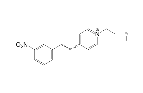 1-ethyl-4-(m-nitrostyryl)pyridinium iodide