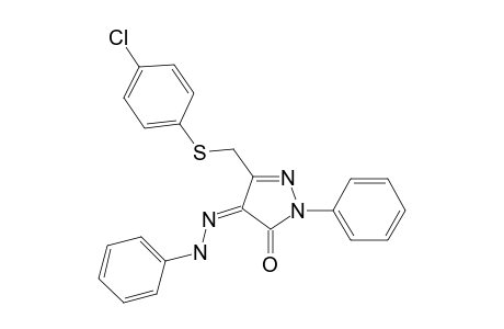 5-(4-Chloro-phenylsulfanylmethyl)-2-phenyl-4-(phenyl-hydrazono)-2,4-dihydro- pyrazol-3-one