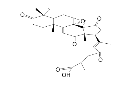 APPLANOXIDIC ACID F ; 7alpha,8alpha-EPOXY-3,12,15,23-TETRAOXO-5alpha-LANOSTA-9(11),20E-DIEN-26-OIC ACID