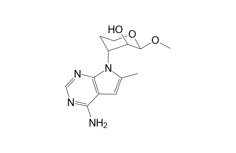 4-(4-amino-6-methyl-7-pyrrolo[2,3-d]pyrimidinyl)-2-methoxy-3-oxanol