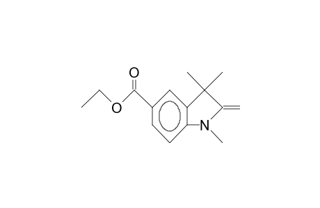 1,3,3-Trimethyl-2-methylen-indoline-5-carboxylic acid, ethyl ester
