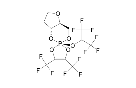 (1R,6S)-3-BETA-(1,1,1,3,3,3-HEXAFLUOROISOPROPOXY)-2,4,7-TRIOXA-3-PHOSPHABICYCLO-[4.3.0]-NONANE-HEXAFLUOROBIACETYL-ADDUCT