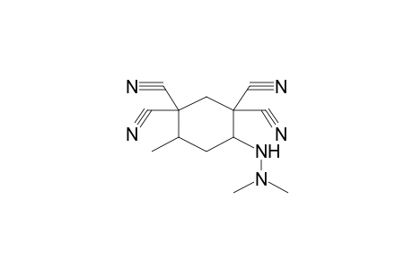 4-(2,2-DIMETHYLHYDRAZINO)-1,1,3,3-TETRACYANO-6-METHYLCYCLOHEXANE