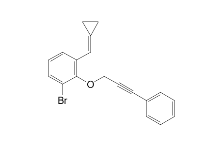 1-bromo-3-(cyclopropylidenemethyl)-2-(3-phenylprop-2-ynoxy)benzene