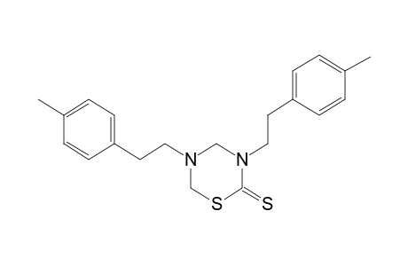 3,5-bis(p-methylphenethyl)tetrahydo-2H-1,3,5-thiadiazine-2-thione