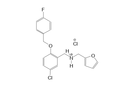 2-furanmethanaminium, N-[[5-chloro-2-[(4-fluorophenyl)methoxy]phenyl]methyl]-, chloride