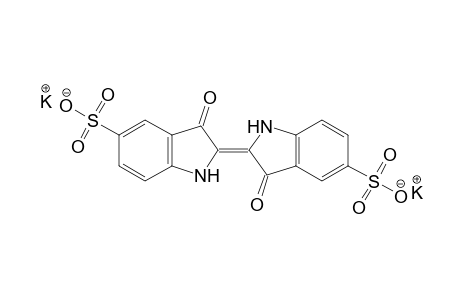 Indigodisulfonic acid, dipotassium salt