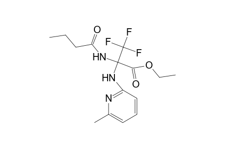 Ethyl 2-butyramido-3,3,3-trifluoro-2-(6-methyl-2-pyridylamino)propionate