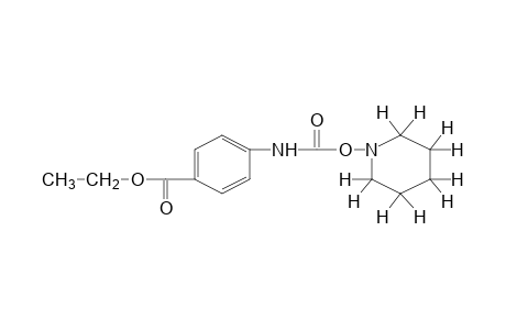 p-carboxycarbanilic acid, p-ethyl ester, O-piperidino derivative