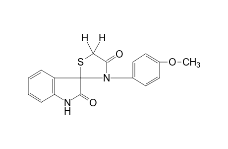 3'-(p-methoxyphenyl)spiro[indoline-3,2'-thiazolidine]-2,4'-dione