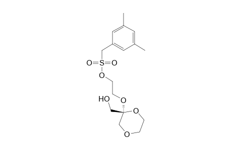 Benzenesulfonic acid, 2,4,6-trimethyl-, 2-[[2-(hydroxymethyl)-1,4-dioxan-2-yl]oxy]ethyl ester, (S)-