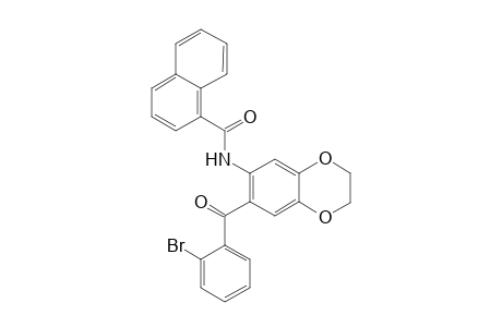 N-[7-(2-bromobenzoyl)-1,4-benzodioxin-6-yl]-1-naphthamide