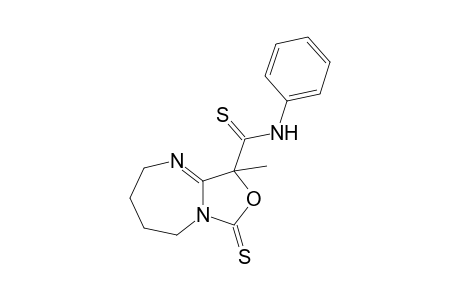 9-Methyl-N-phenyl-7-sulfanylidene-2,3,4,5-tetrahydro-[1,3]oxazolo[3,4-a][1,3]diazepine-9-carbothioamide