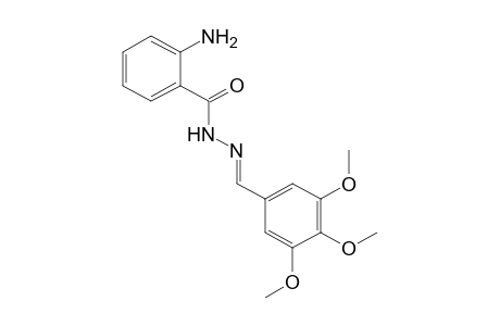 anthranilic acid, (3,4,5-trimethoxybenzylidene)hydrazide