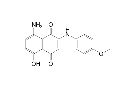 5-Amino-3-(p-anisidino)-8-hydroxy-1,4-naphthoquinone