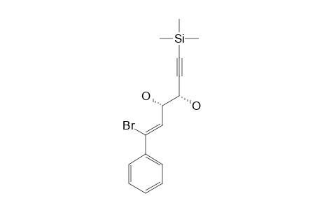 (1-Z,3-S*,4-R*)-1-BROMO-1-PHENYL-6-(TRIMETHYLSILYL)-HEX-1-EN-5-YNE-3,4-DIOL