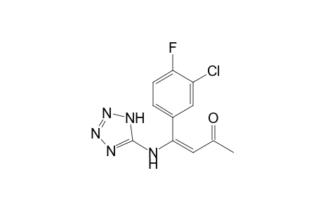 5-[N-[1-(4-Fluoro-3-chlorophenyl)-3-oxobutenyl]amino]tetrazole