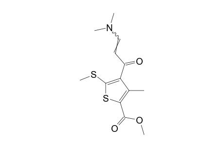 4-[3-(dimethylamino)acryloyl]-3-methyl-5-(methylthio)-2-thiophenecarboxylic acid, methyl ester