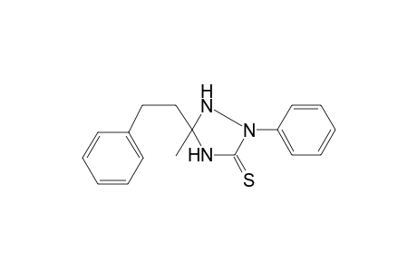 5-Methyl-2-phenyl-5-(2-phenylethyl)-1,2,4-triazolidine-3-thione