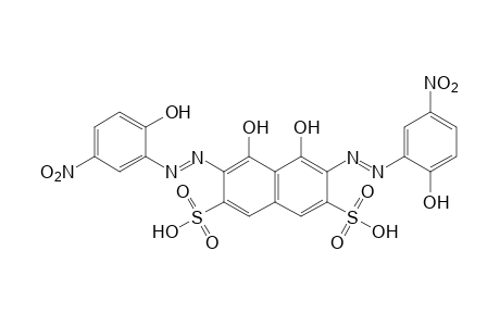 3,6-bis[(2-hydroxy-5-nitrophenyl)azo]-4,5-dihydroxy-2,7-naphthalenedisulfonic acid