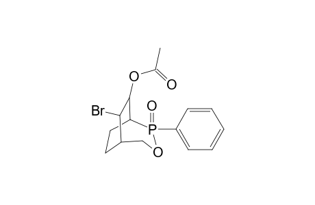 6-Oxa-7-phosphabicyclo[3.2.2]nonan-9-ol, 8-bromo-7-phenyl-, acetate, 7-oxide, (endo-8,exo-9)-