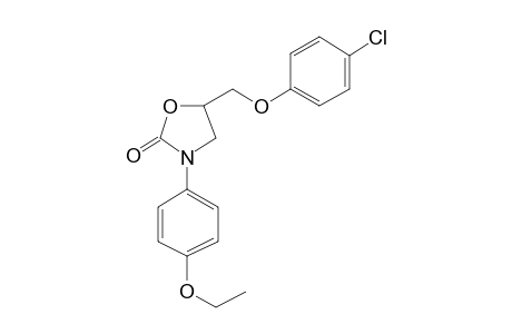 5-(p-Chlorophenoxymethyl)-3-(p-ethoxyphenyl)-2-oxazolidone