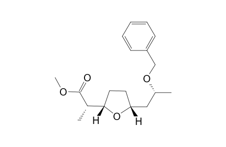 (2S)-2-[(2S,5R)-5-[(2R)-2-benzoxypropyl]tetrahydrofuran-2-yl]propionic acid methyl ester