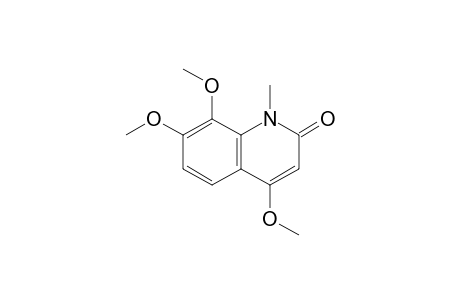 N-METHYL-4,7,8-TRIMETHOXY-QUINOLIN-2(1H)-ONE