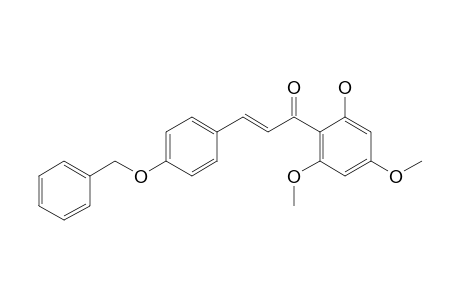 (E)-1-(2,4-dimethoxy-6-oxidanyl-phenyl)-3-(4-phenylmethoxyphenyl)prop-2-en-1-one