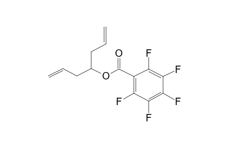 Hepta-1,6-dien-4-yl 2,3,4,5,6-pentafluorobenzoate