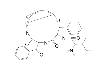 Pentanamide, N-(7-benzoyl-5,8-dioxo-3-phenyl-2-oxa-6,9-diazabicyclo[10.2.2]hexadeca-10,12,14,15-tetraen-4-yl)-2-(dimethylamino)-3-methyl-, [3R-[3R*,4S*(2S*,3R*),7S*]]-