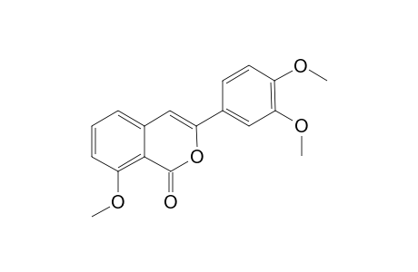 3-(3,4-dimethoxyphenyl)-8-methoxyisocoumarin