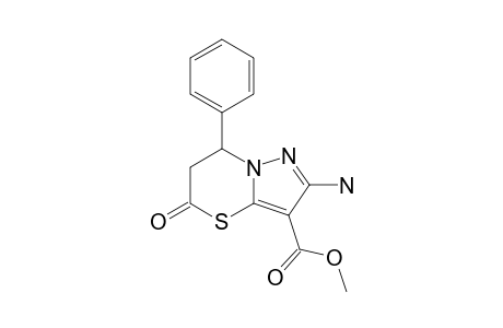 2-AMINO-3-OXO-7-PHENYL-6,7-DIHYDRO-5H-PYRAZOLO-[5,1-B]-[1,3]-THIAZINE-3-CARBOXYLIC-ACID-METHYLESTER