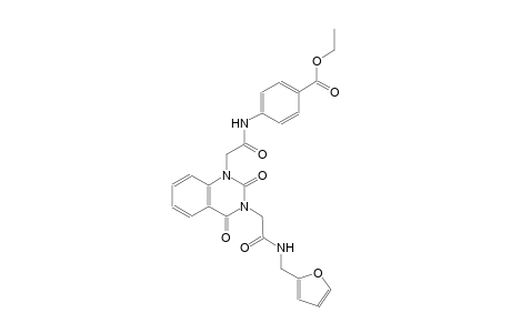 ethyl 4-{[(3-{2-[(2-furylmethyl)amino]-2-oxoethyl}-2,4-dioxo-3,4-dihydro-1(2H)-quinazolinyl)acetyl]amino}benzoate