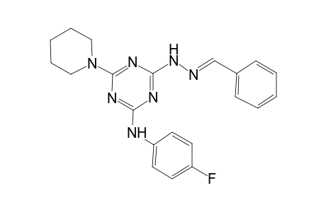 Benzaldehyde, [4-[(4-fluorophenyl)amino]-6-(1-piperidinyl)-1,3,5-triazin-2-yl]hydrazone