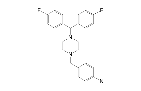 4-((4-(bis(4-Fluorophenyl)methyl)piperazin-1-yl)methyl)aniline